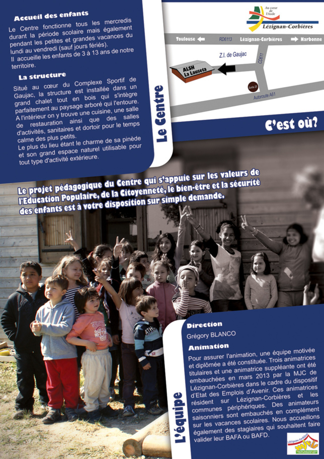 Accueil de Loisirs La Lauseta >> programme de Juillet-Août 2013