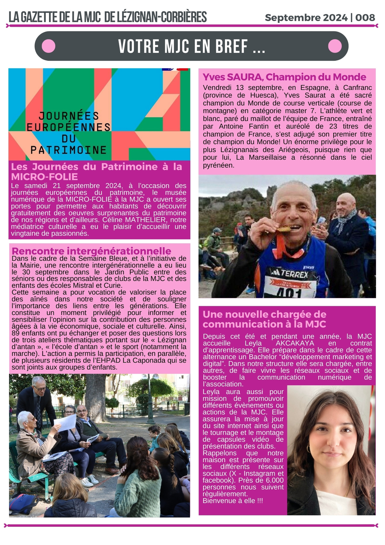 LA GAZETTE | Septembre 2024