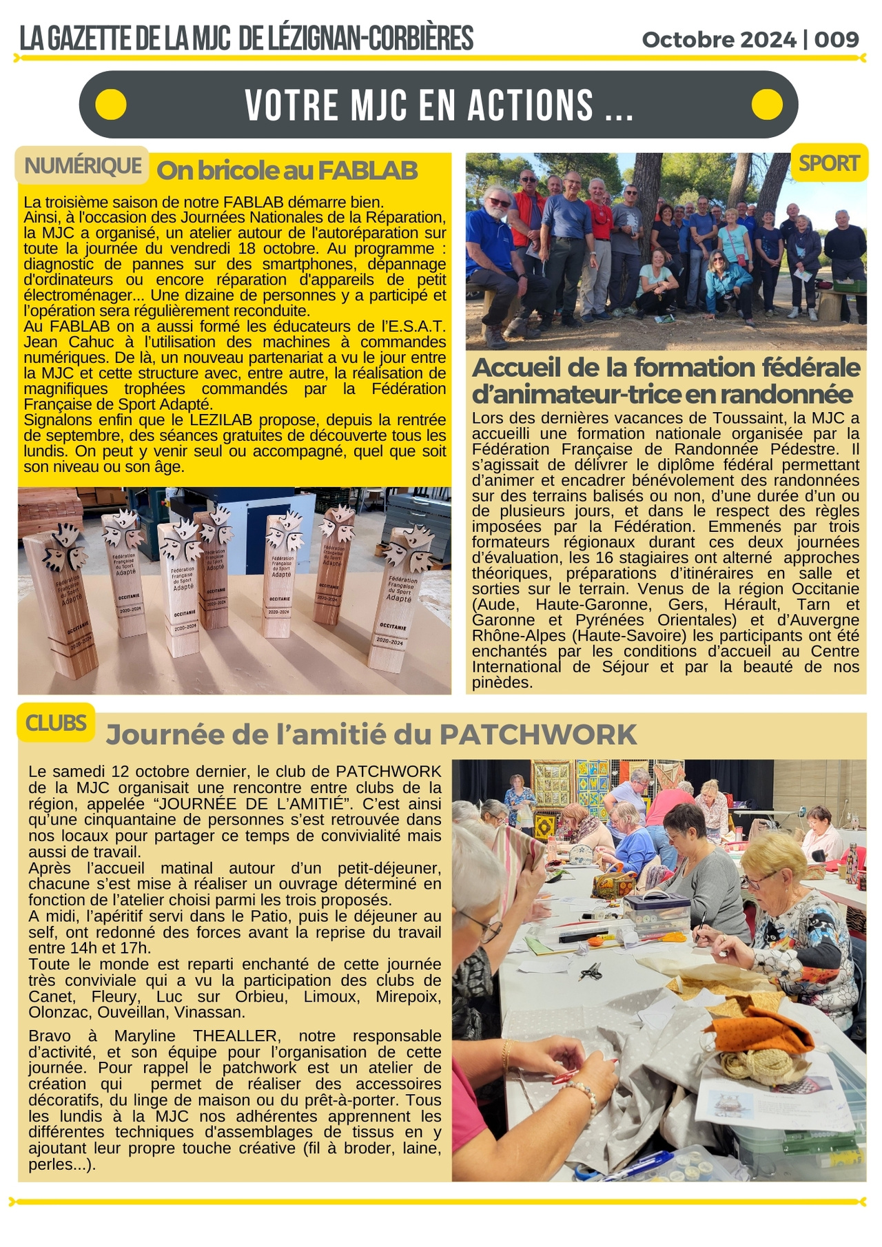 LA GAZETTE | Octobre 2024