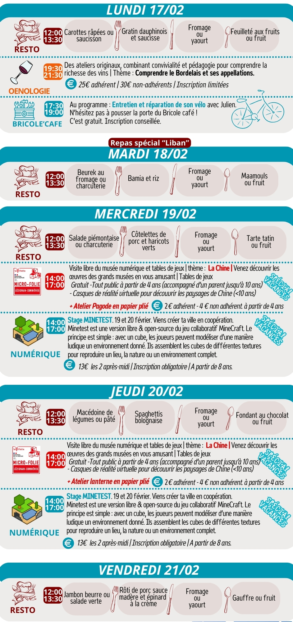 LES RENDEZ-VOUS DE LA MJC | Février 2025