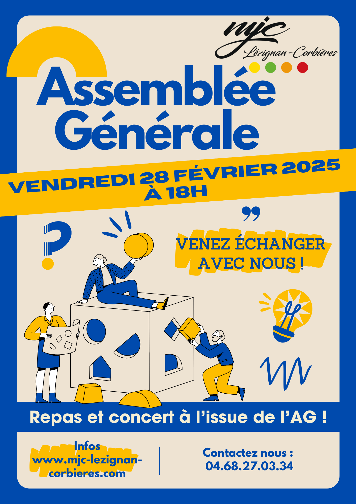 ASSEMBLÉE GÉNÉRALE 2025 | VENDREDI 28 FÉVRIER - 18H