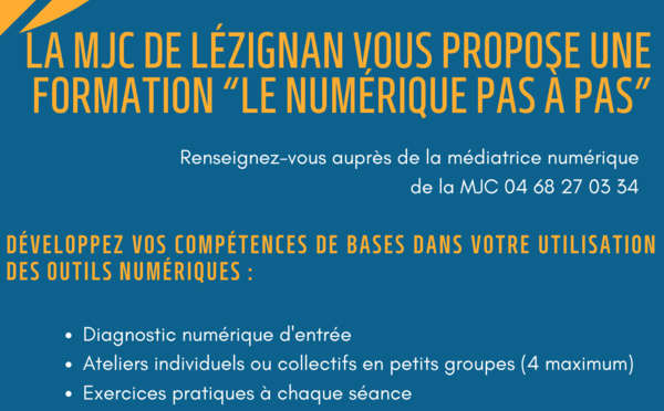 Formation "Le numérique Pas à Pas"