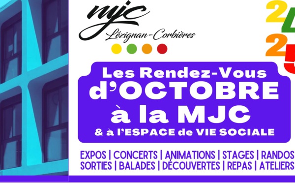 EN OCTOBRE à LA MJC